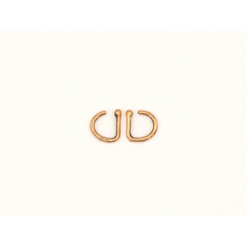 Orecchini CUFF-CUFF in argento 925 bagnato in oro rosa - Valentinadomenichelli.com