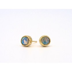 Orecchini POP in argento 925 con labradorite - valentinadomenichelli.com