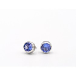 Orecchini POP in argento 925 con tanzanite - valentinadomenichelli.com