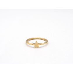 Anello STAR in argento 925 bagnato in oro giallo - ValentinaDomenichelli.com