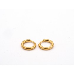 Orecchini HOOPS in argento 925 bagnato oro giallo - Valentinadomenichelli.com