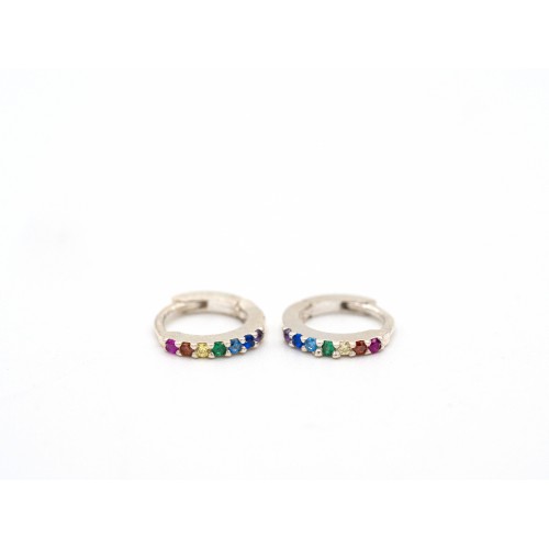 Orecchini RAINBOW in argento 925 e zirconi colorati - Valentinadomenichelli.com Orecchini RAINBOW in argento 925 e zirconi colorati - Valentinadomenichelli.com