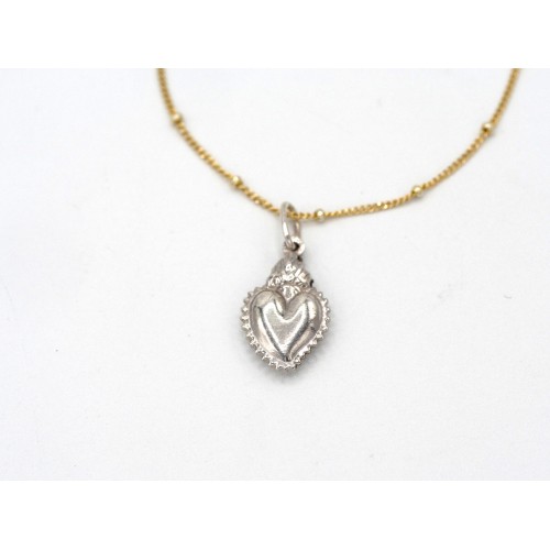 Ciondolo SACRED HEART in argento 925 - valentinadomenichelli.com