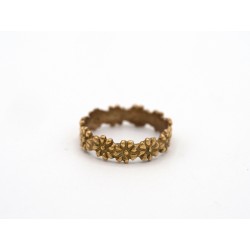 Anello FLOWER POWER in bronzo dorato - valentinadomenichelli.com