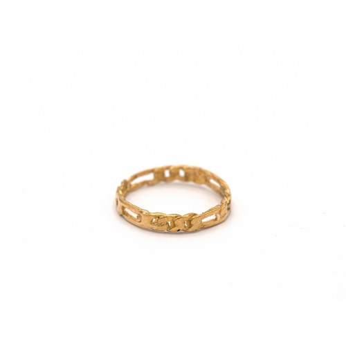 Anello FIGARO in bronzo dorato - valentinadomenichelli.com