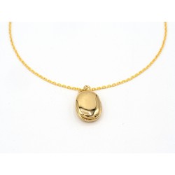 Ciondolo MINI LOCKET in bronzo dorato - valentinadomenichelli.com