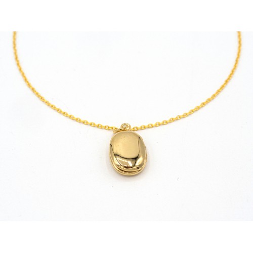 Ciondolo MINI LOCKET in bronzo dorato - valentinadomenichelli.com Ciondolo MINI LOCKET in bronzo dorato - valentinadomenichelli.com