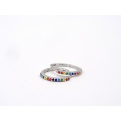 Orecchini RAINBOW in argento 925 con zirconi colorati.