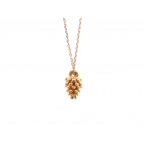 Ciondolo PINE CONE in bronzo bagnato oro rosa - ValentinaDomenichelli.com