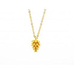 Ciondolo PINE CONE in bronzo bagnato oro giallo - ValentinaDomenichelli.com