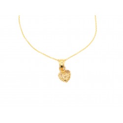 Ciondolo HEART in Argento 925 bagnato oro giallo - valentinadomenichelli.com