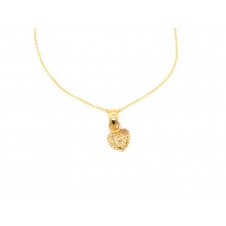 Ciondolo HEART in Argento 925 bagnato oro giallo - valentinadomenichelli.com