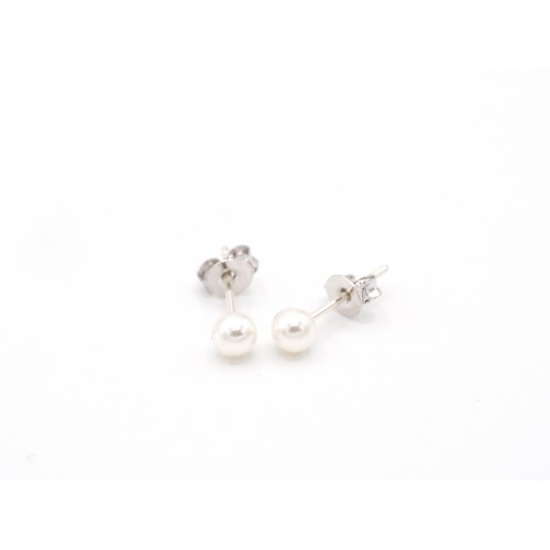 Orecchini VEGAN PEARL in argento 925 con perla vegana - Valentinadomenichelli.com