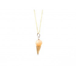 Ciondolo ICE-CREAM in bronzo dorato con anella in Argento - valentinadomenichelli.com