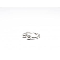 anello DOUBLE BUBBLE argento 925 - valentinadomenichelli.com